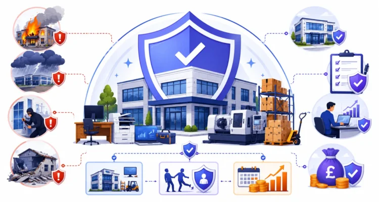 What is business property insurance protecting commercial buildings equipment and inventory