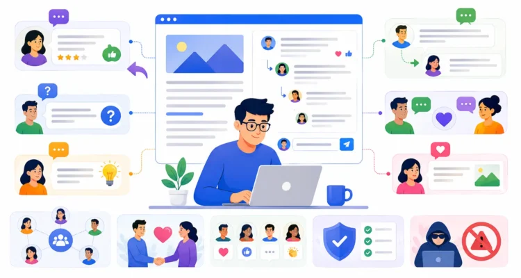 Impactful Blog Comments: 15 Powerful Ways to Build Real Connections 1 Impactful blog comments showing meaningful discussion reader engagement questions replies and community connections