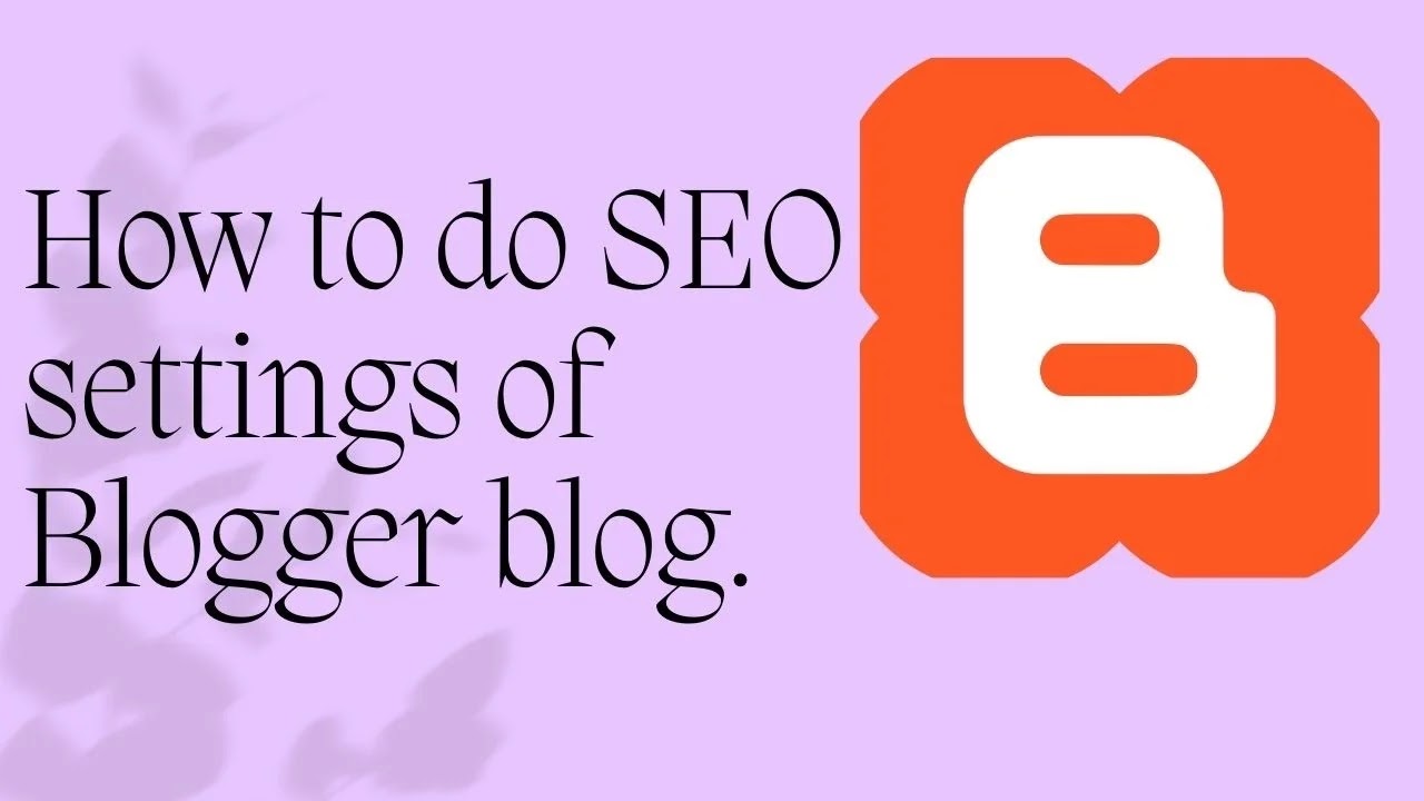 SEO Setting for Blogger