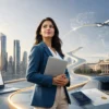 Business career and study abroad guide showing global careers, digital skills and international education