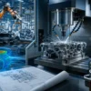 Engineering and manufacturing guide showing CNC machining, robotics and smart factory systems
